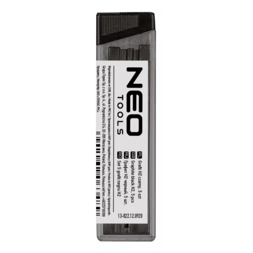 NEO TOOLS Ácsceruza betét fekete H2, 5db, 13-810-hez, 13-815-höz 13-822