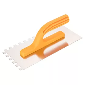   TOPEX Acél simító, fogazott, rozsdamentes, 280x130mm, 8x8x8mm fog 13A288