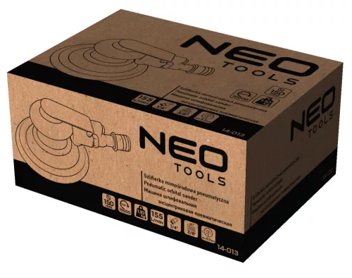 NEO TOOLS Pneumatikus excentercsiszoló 150mm, vákumos porelszívással 2 év garanciával 14-013