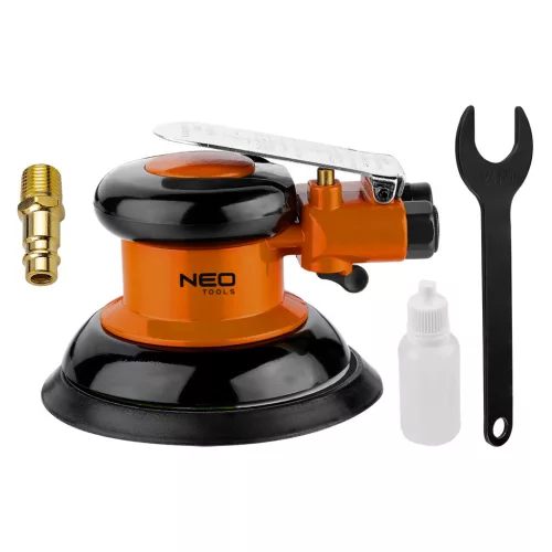 NEO TOOLS Pneumatikus excentercsiszoló, 150mm, 10 000 rpm 2 év garanciával 14-020