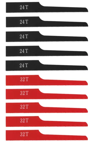 NEO TOOLS Fűrészlap készlet 14-034 pneumatikus orrfűrészhez, 24 és 32 fogú lapok, 10db 14-034-401