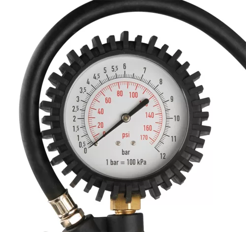 NEO TOOLS Pneumatikus kerékfúvó pisztoly, Profi, nyomásmérővel 80mm 14-718