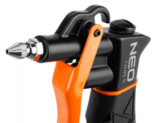 NEO TOOLS Pneumatikus lefúvópisztoly, nagy teljesítményű, cserélhető fejekkel 14-725
