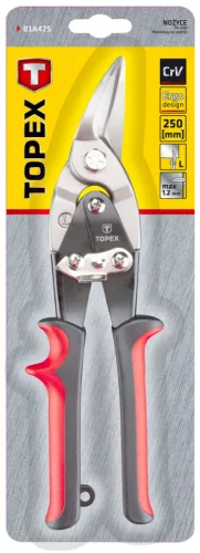 TOPEX LEMEZOLLÓ 250MM ÁTTÉTELES BALOS 01A425
