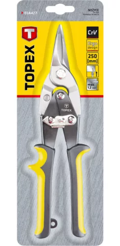 TOPEX LEMEZOLLÓ 250MM ÁTTÉTELES EGYENES 01A427