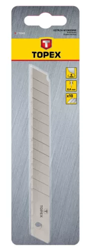 TOPEX Törhető penge 9mm, 10db 17B349