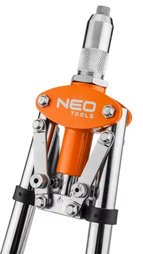 NEO TOOLS Popszegecshúzó 2 karos, egyenes, alu és acél szegecsekhez, 3.2-6.4mm-ig 18-106-1