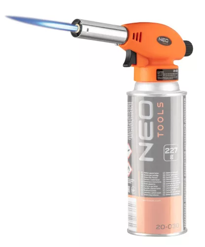 NEO TOOLS Gázforrasztó, perzselő, gázégő csavaros 20-025