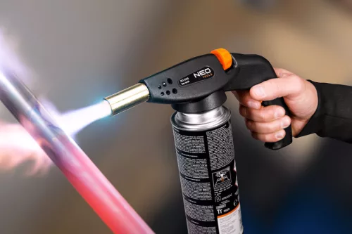 NEO TOOLS Gázforrasztó fej, eldobható patronhoz, piezós 20-026