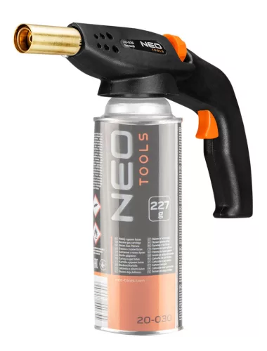 NEO TOOLS Gázforrasztó fej, eldobható patronhoz, piezós 20-026