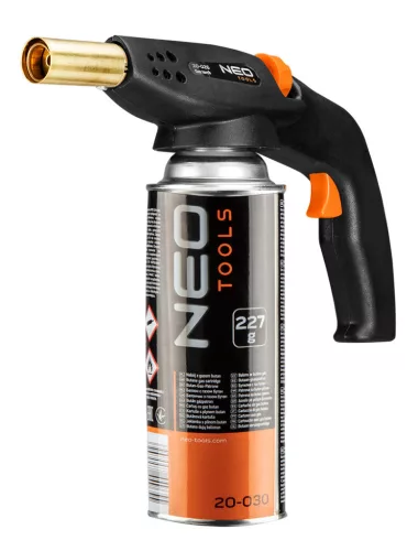 NEO TOOLS Gázforrasztó fej, eldobható patronhoz, piezós 20-026