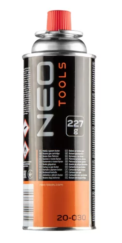 NEO TOOLS Gázforrasztó készlet, fej+ eldobható palack (EN 417, 227g) 20-041