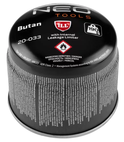 NEO TOOLS Gázforrasztó, perzselő, gázégő 4db tartállyal, 190g, szelepes tartállyal 20-045