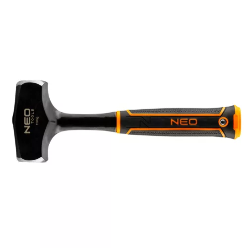 NEO TOOLS Kőtörő kalapács 1500g, monoblokk, kétkomponensű markolat 25-107