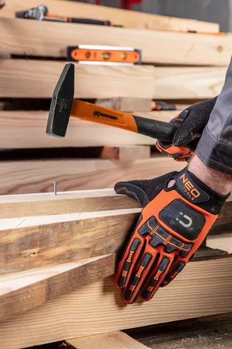NEO TOOLS Általános kalapács 500g, üvegszál nyél, kétkomponensű markolat 25-145