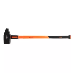   NEO TOOLS Általános kalapács 8kg, üvegszál nyél, kétkomponensű markolat 25-155