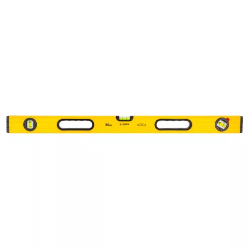TOPEX Vízmérték, 80cm, 3 libella, 2 markolat, aluminium, ±0,5mm/m 29C603