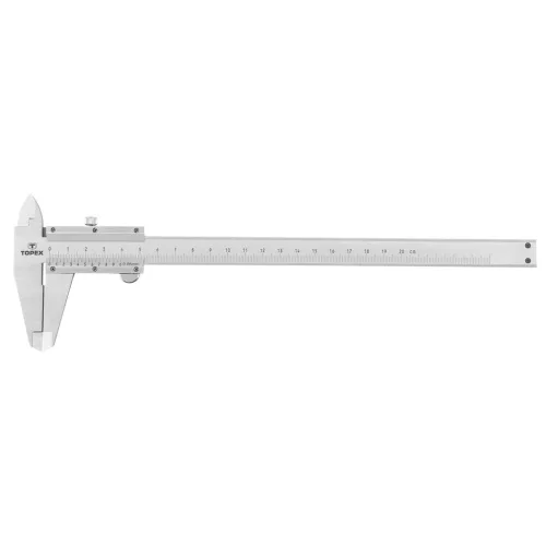 TOPEX TOLÓMÉRŐ 200MM 0.05 MŰANYAG TARTÓDOBOZBAN 31C616