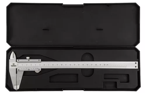 TOPEX TOLÓMÉRŐ 200MM 0.05 MŰANYAG TARTÓDOBOZBAN 31C616