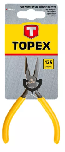 TOPEX Precíziós hosszúcsőrű fogó 140mm 32D032