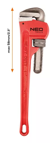 NEO TOOLS Csőfogó "Stillson" 350mm 25 év garanciával 02-417