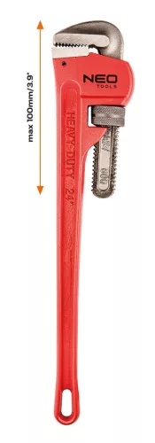 NEO TOOLS Csőfogó "Stillson" 600mm 25 év garanciával 02-419