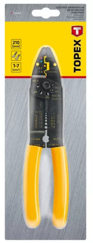 TOPEX Krimpelő-, kábelsarufogó 210mm 32D404