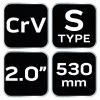 NEO TOOLS Csőfogó S, 2", CV 25 év garanciával 02-422