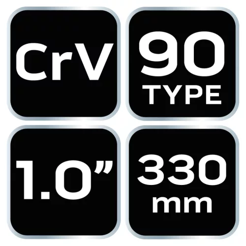 NEO TOOLS Csőfogó 90fok, 1", CV, 330mm 25 év garanciával 02-423