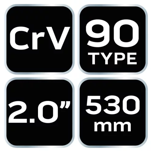NEO TOOLS Csőfogó 90fok, 2", CV, 530mm 25 év garanciával 02-425