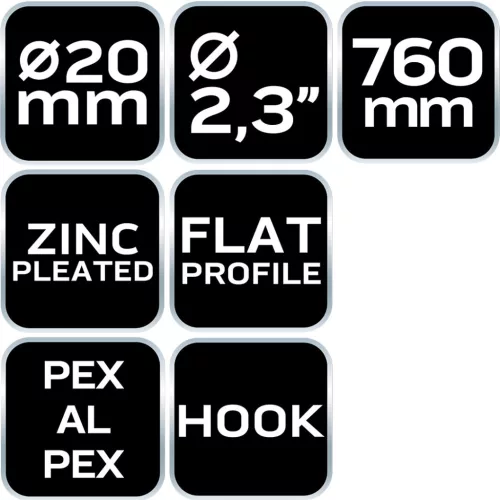 NEO TOOLS PEX csőhajlító rugó 20x760 mm 02-432