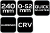 NEO TOOLS Vízpumpafogó autómata, 250mm, 0-42mm, önbeálló 02-435