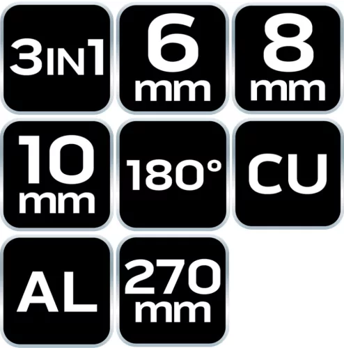 NEO TOOLS Csőhajlító 3az1-ben - 6, 8, 10mm 25 év garanciával 02-439