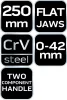 NEO TOOLS Vízpumpafogó, párhuzamos pofákkal szerelvényezéshez, 250mm 02-441