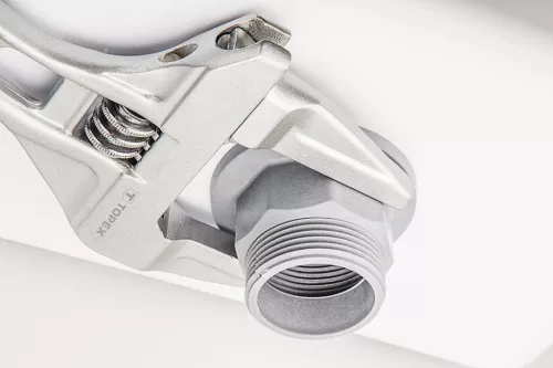 TOPEX Állítható villáskulcs, csavarkulcs, 200mm, 0-70mm, aluminium  35D700