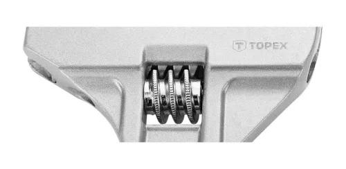 TOPEX Állítható villáskulcs, csavarkulcs, 200mm, 0-70mm, aluminium  35D700