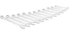 TOPEX Csillag-villáskulcs készlet 10-32mm, 12db 35D758