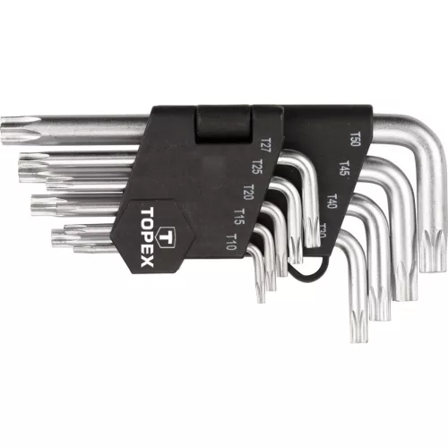 TOPEX Torxkulcs készlet 9db, T10-T50 35D960