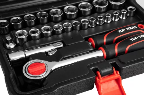 Top Tools Dugókulcskészlet + bitkészlet 3/8", 63db 38D515