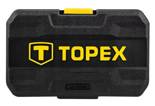 TOPEX Dugókulcskészlet + bitkészlet 1/4" 46db 38D640