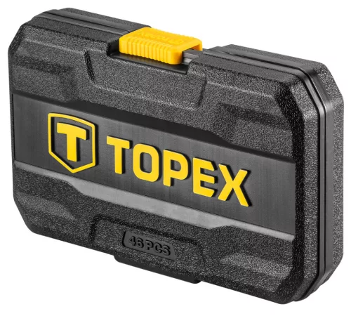 TOPEX Dugókulcskészlet + bitkészlet 1/4" 46db 38D640
