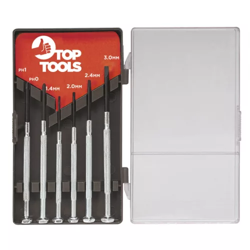 Top Tools Műszerész, Precíziós Csavarhúzó készlet 6db 39D193