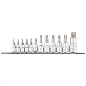 TOPEX Torxbitkészlet 1/4, 3/8, 1/2", 12db 39D342