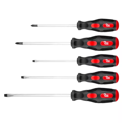 Top Tools Csavarhúzó készlet 5db, SÁRGA PIROS 39D503