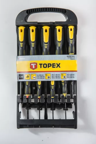 TOPEX Csavarhúzó készlet, 9db 39D930