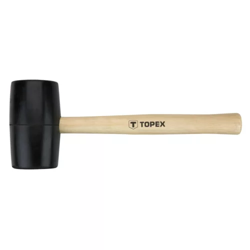 TOPEX Gumikalapács 58mm 450g, keményfa nyél 02A344