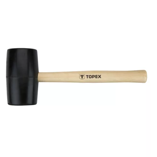 TOPEX Gumikalapács 63mm 680g, keményfa nyél 02A345