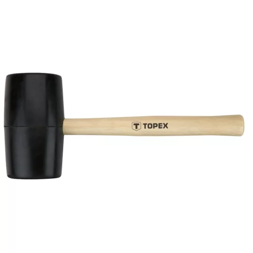 TOPEX Gumikalapács 72mm 900g, keményfa nyél 02A347