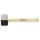 TOPEX Gumikalapács 58mm 450g, fekete-fehér, fa nyél 02A354