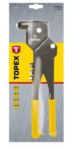 TOPEX POPSZEGECSHÚZÓ, Multi fejbeállítás 2.4, 3.2, 4.0, 4.8mm 43E713